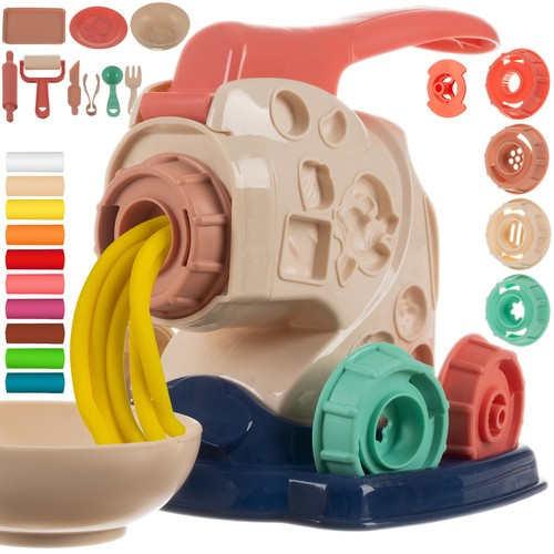 Voolimiskomplekt pastapressi ja 10 värvi voolimismassiga