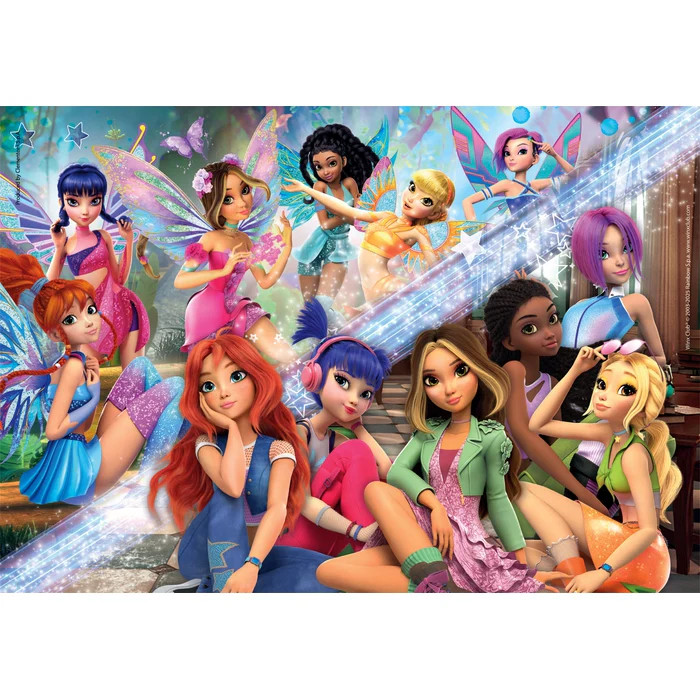 Winx Club Fairy Glam 180-osaline Clementoni pusle – detailvaade 2