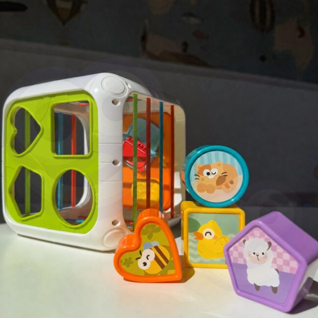 cube sorteerija 4-ühes kujundid – detailvaade