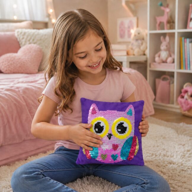 artlõbu loov owl pillow – detailvaade