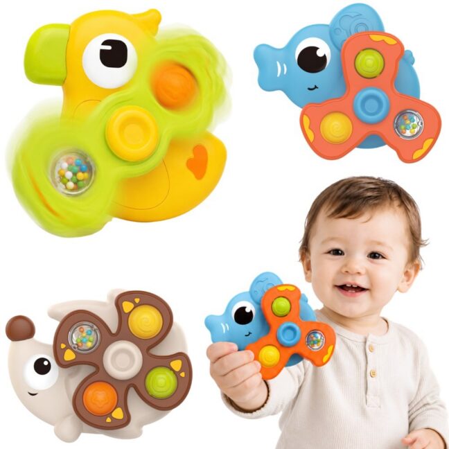 beebi sensoorne spinners imemis – WOOPIE beebi sensoorne Spinners imemis Cups loomad 3 tk