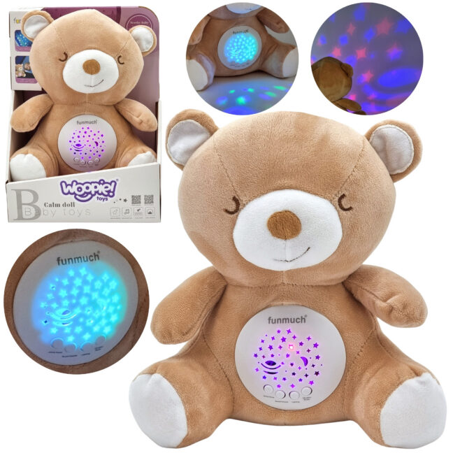 beebi 2-ühes teddy karu – WOOPIE beebi 2-ühes Teddy karu Sleeping mänguasi projektor - 10 Lullabies