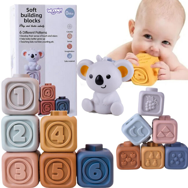 beebi pyramid sensoorne klotsid – WOOPIE beebi arendav Pyramid komplekt sensoorne klotsid 21 Teether numbrid