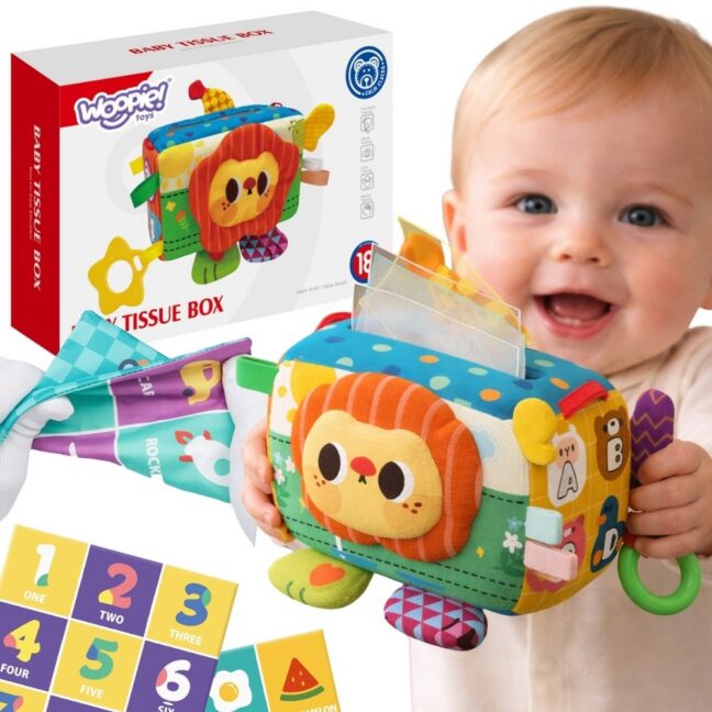 beebi sensoorne lady tag – WOOPIE beebi arendav sensoorne mänguasi Lady Tag Wipes karp