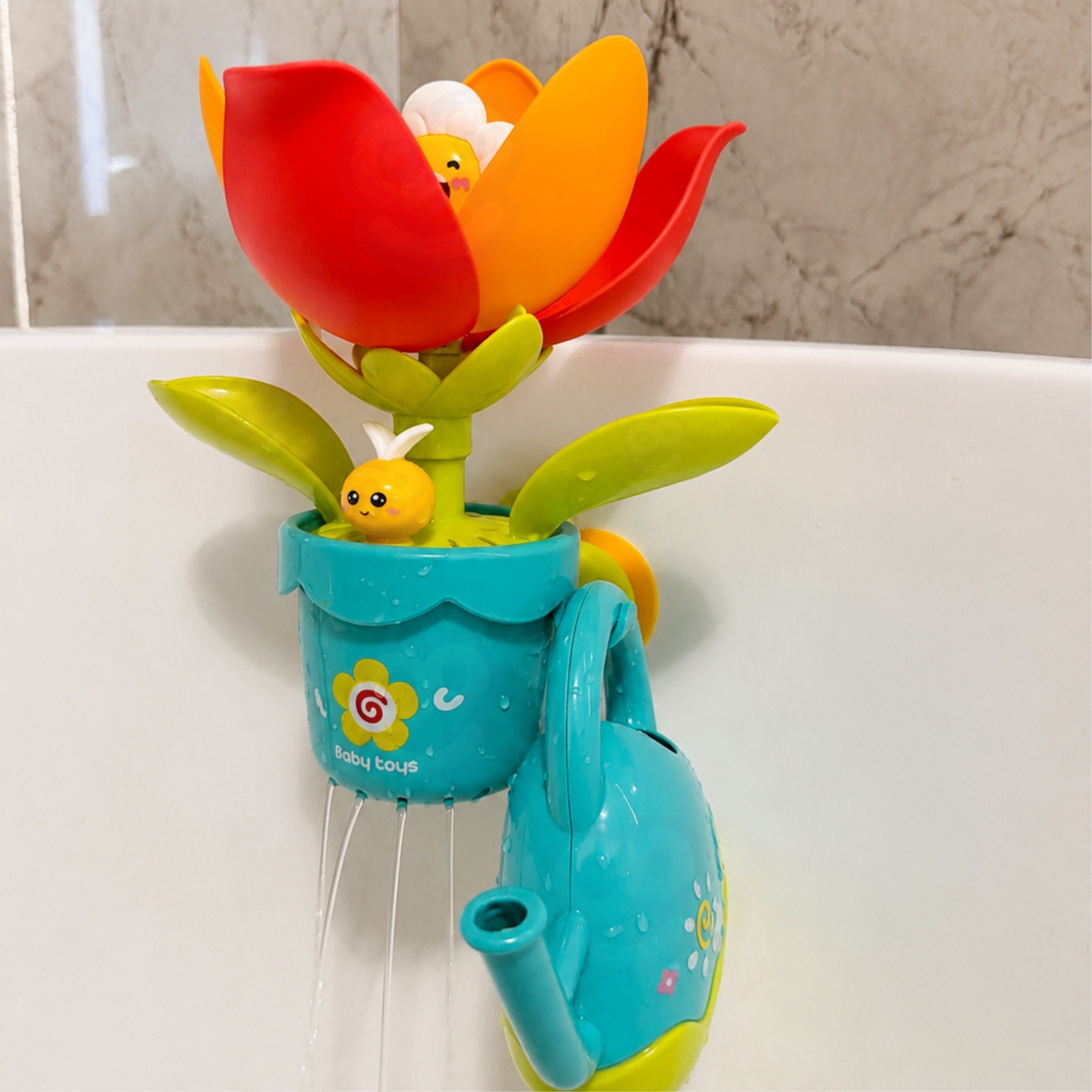 beebi blooming lill vannimänguasi – detailvaade