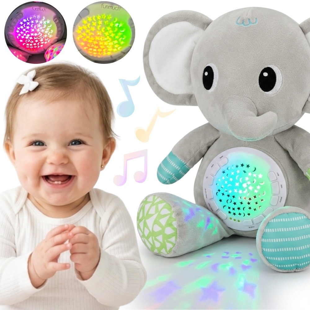 beebi elephant cuddly projektor – WOOPIE beebi Elephant Cuddly mänguasi koos projektor ja Soothing heli 12 Melodies
