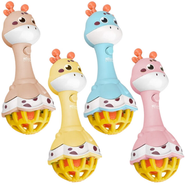 beebi giraffe kõristi sensoorne – WOOPIE beebi Giraffe kõristi sensoorne Teether koos muusika Montessori 1 tk
