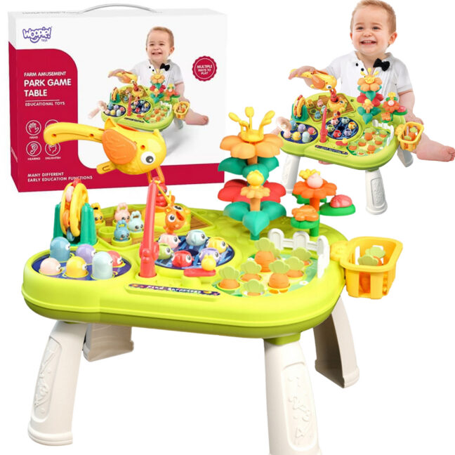 beebi interaktiivne 8-ühes multi-laud – WOOPIE beebi interaktiivne 8-ühes Montessori arendav Multi-laud