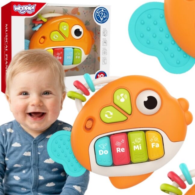 beebi interaktiivne klaver fish – WOOPIE beebi interaktiivne klaver Fish orel muusikaline heli valgus 18m+