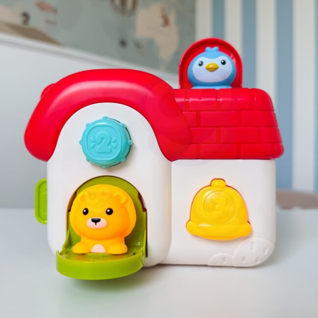 beebi interaktiivne pop-up maja – detailvaade