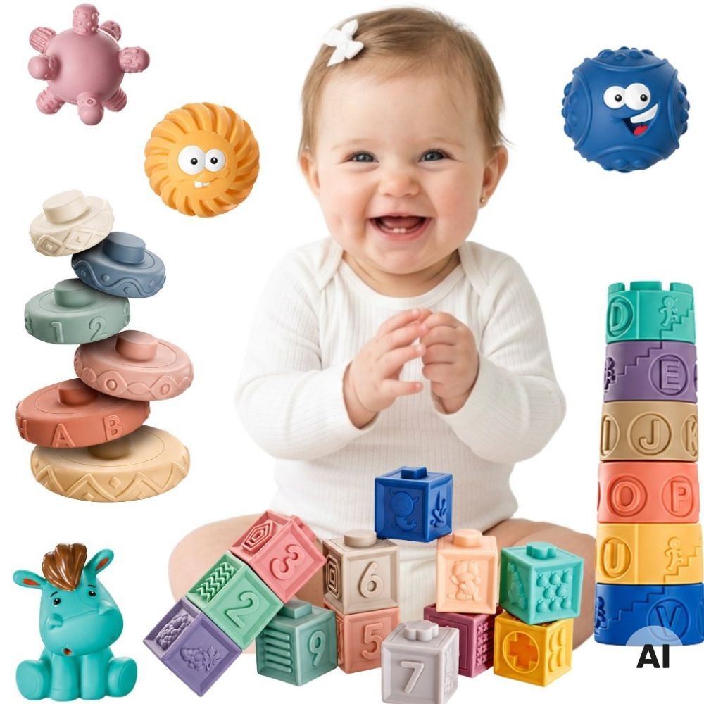 beebi st sensoorne klotsid – WOOPIE beebi komplekt 27 St sensoorne klotsid