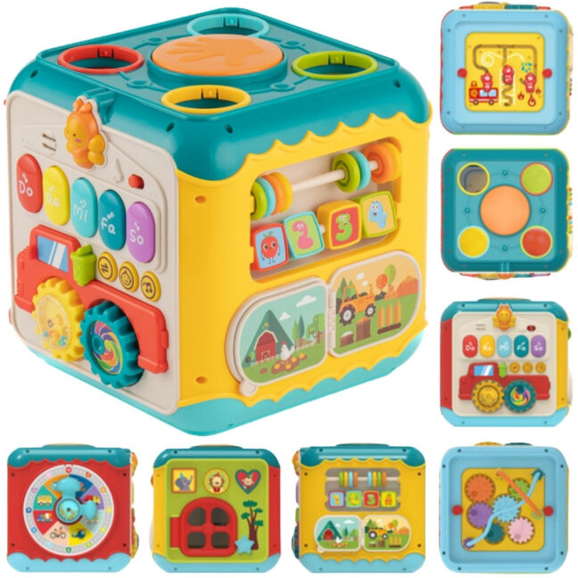beebi multifunktsionaalne tegevus cube – WOOPIE beebi multifunktsionaalne Montessori tegevus Cube 6-ühes - 18m+