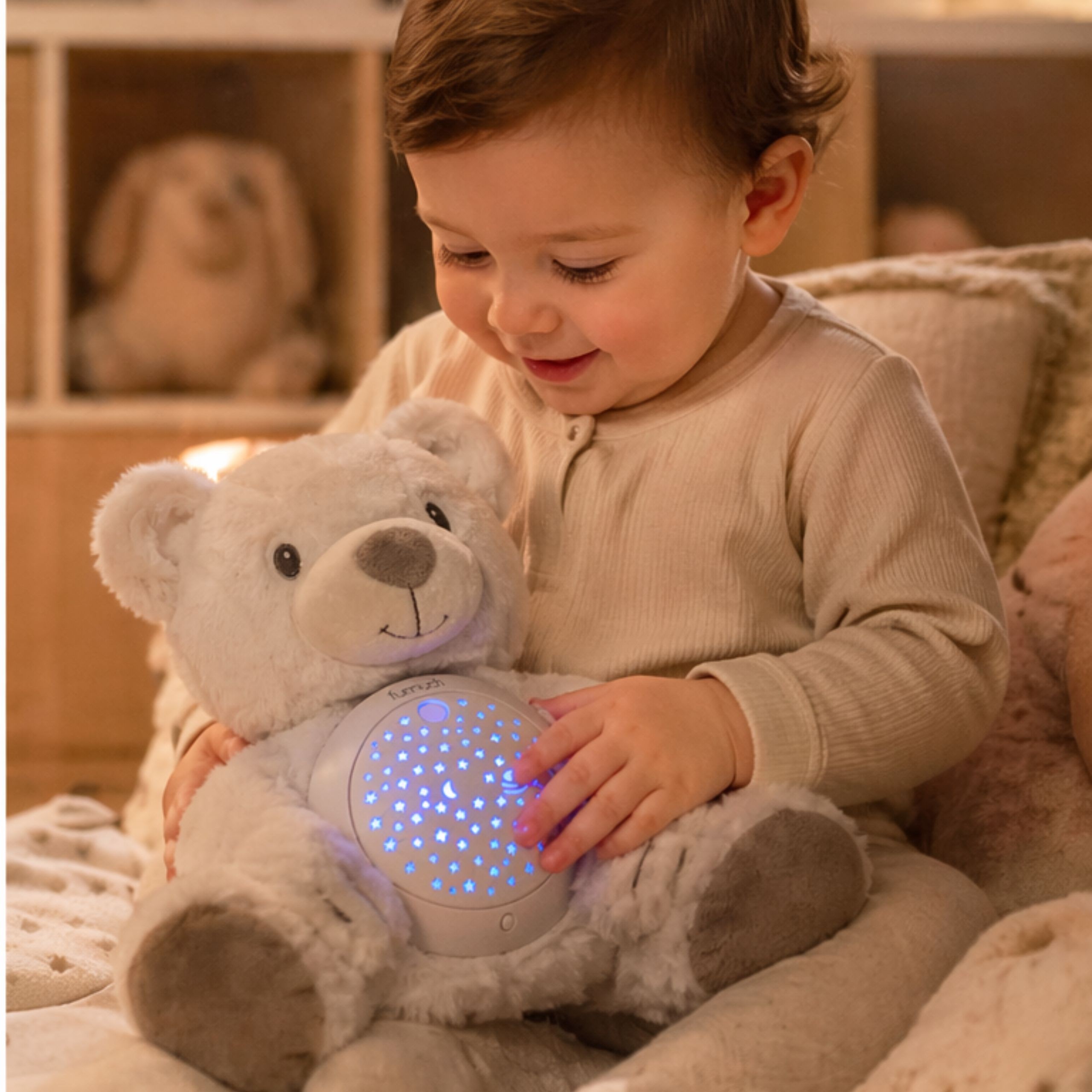 beebi pehme teddy karu – detailvaade
