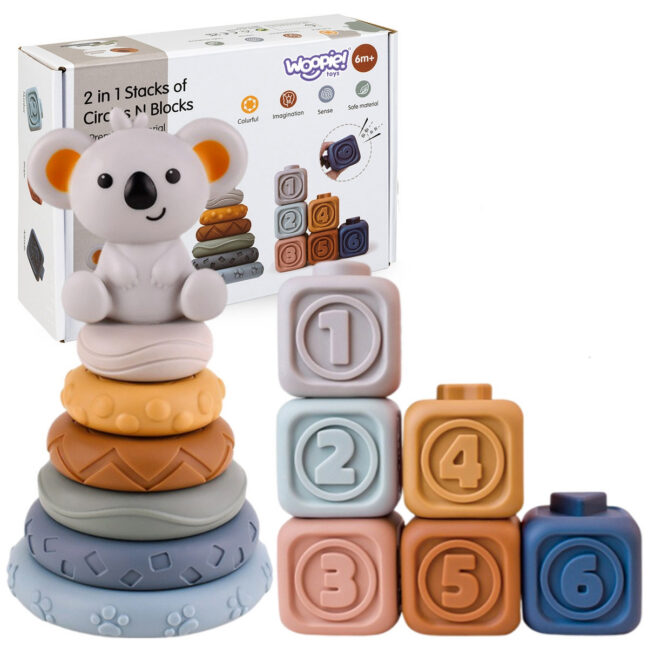 beebi st rubber sensoorne – WOOPIE beebi St Rubber sensoorne klotsid 3-ühes Teddy karu komplekt