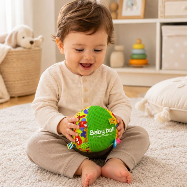 beebi st sensoorne pall – detailvaade