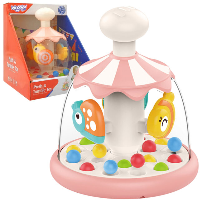 beebi värviline loomad roosa – WOOPIE beebi värviline loomad roosa Spinning Top koos pallid autoousel