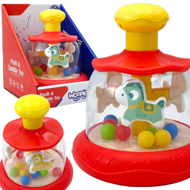 beebi värviline horses punane – WOOPIE beebi värviline Horses punane Spinning Top autoousel