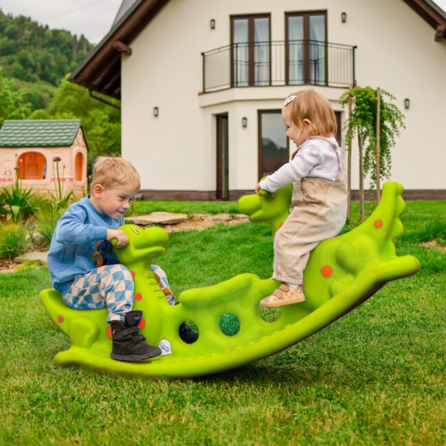 dino multi-person tasakaal kiik – detailvaade