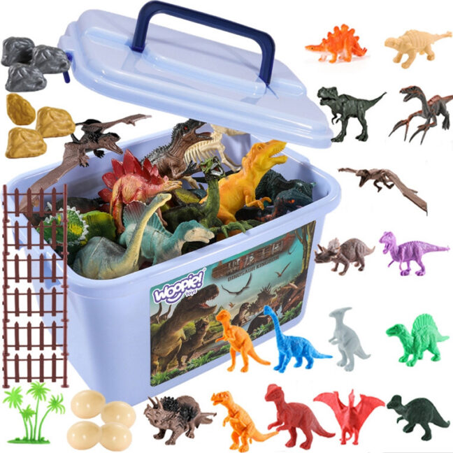 dinosaurus figuurid mäng 47160 – WOOPIE dinosaurus figuurid komplekt 40 tk. lastele (47160) – arendav mäng lapsele