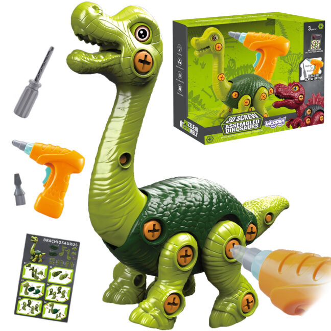 dinosaurusedsaur kruvimise ehitus trell – WOOPIE dinosaurusedsaur kruvimise ehitus komplekt + trell 31 tk
