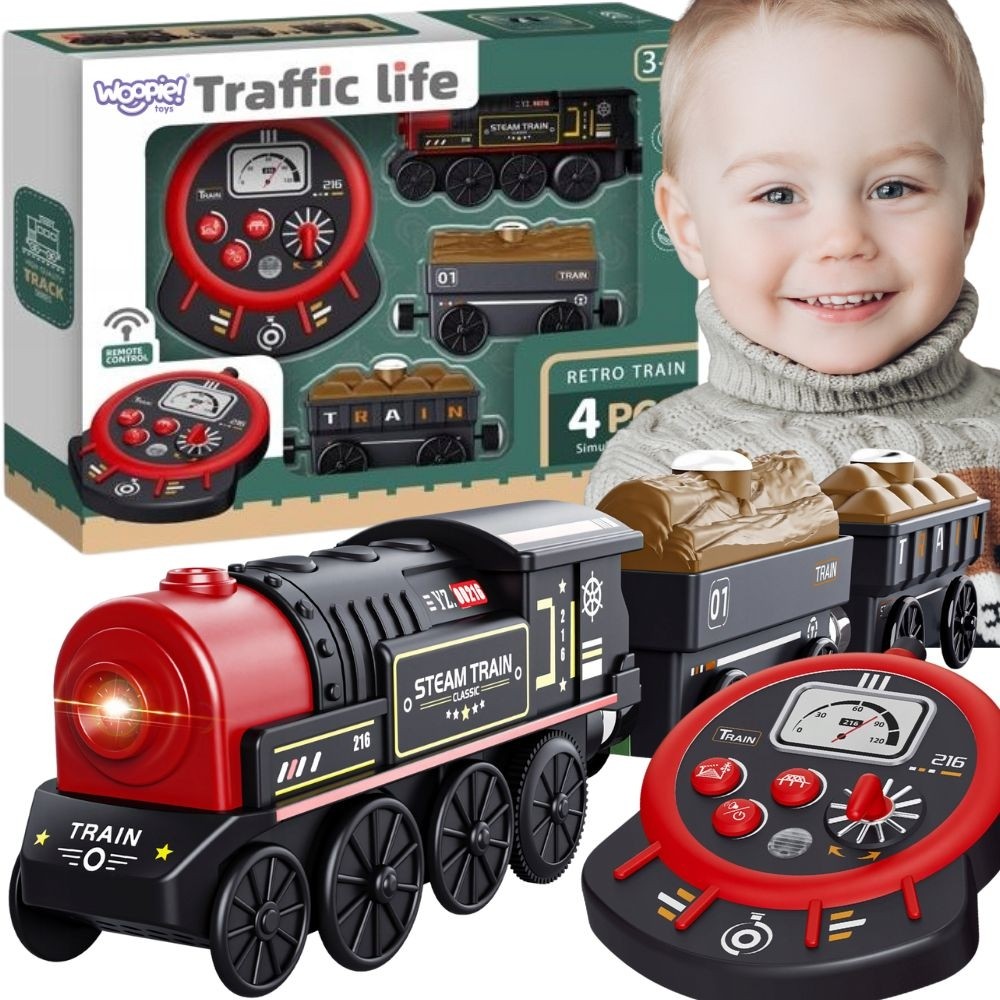 elektriline vedur remote controlled – WOOPIE elektriline vedur Remote Controlled Retro rong Wagons 4 tk
