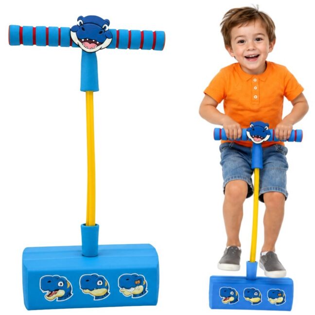 foam pogo jumper sinine – WOOPIE Foam Pogo Jumper lastele sinine dinosaurus (100437)