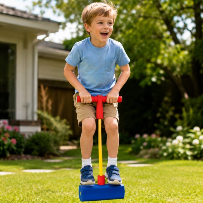 foam roheline pogo jumper – detailvaade