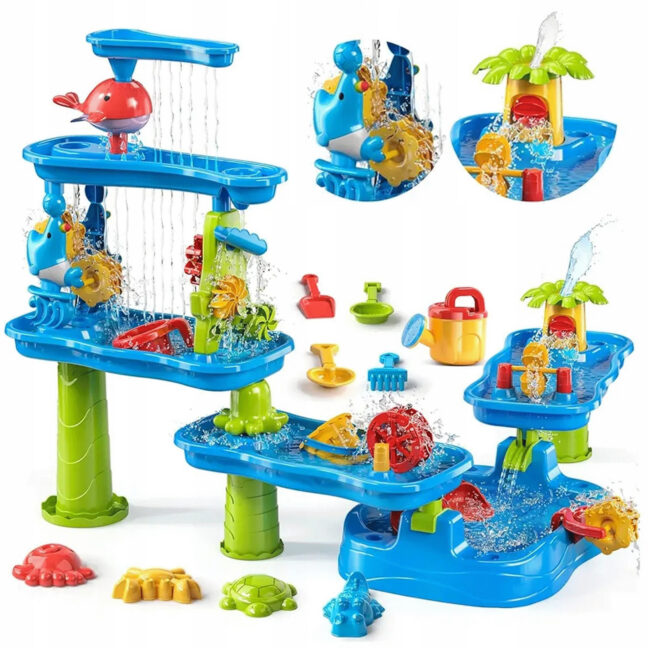 huge aquapark vesi laud – WOOPIE Huge Aquapark vesi laud 6-ühes liivakast juga vesi rada 6-level Modular