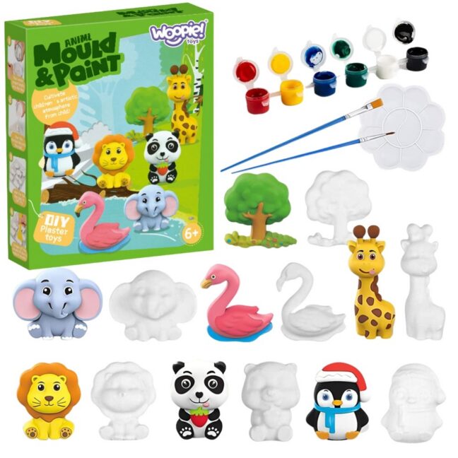 ikomplektegemise paint craft 55310 – WOOPIE ikomplektegemise Paint Craft komplekt - Make Plaster Cast Figurines ja Paint - loom komplekt (55310)