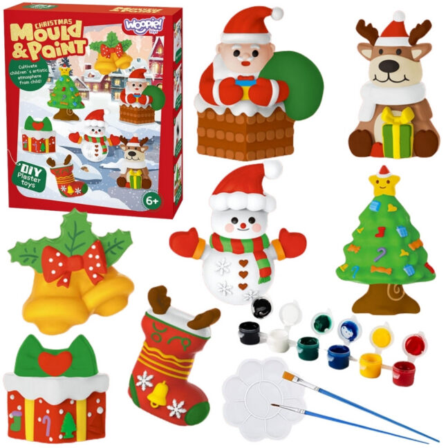 ikomplektegemise paint craft make – WOOPIE ikomplektegemise Paint Craft komplekt - Make Plaster Cast Figurines ja Paint - Christmas komplekt