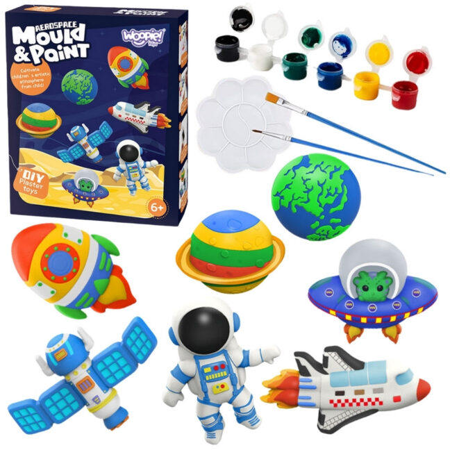 ikomplektegemise paint craft 55297 – WOOPIE ikomplektegemise Paint Craft komplekt - Make Plaster Cast Figurines ja Paint - kosmos komplekt (55297)