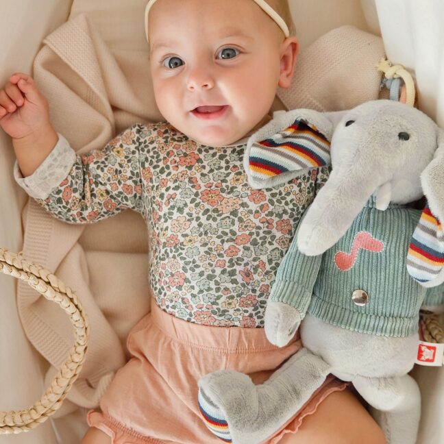 interaktiivne elephant cuddly heli – detailvaade