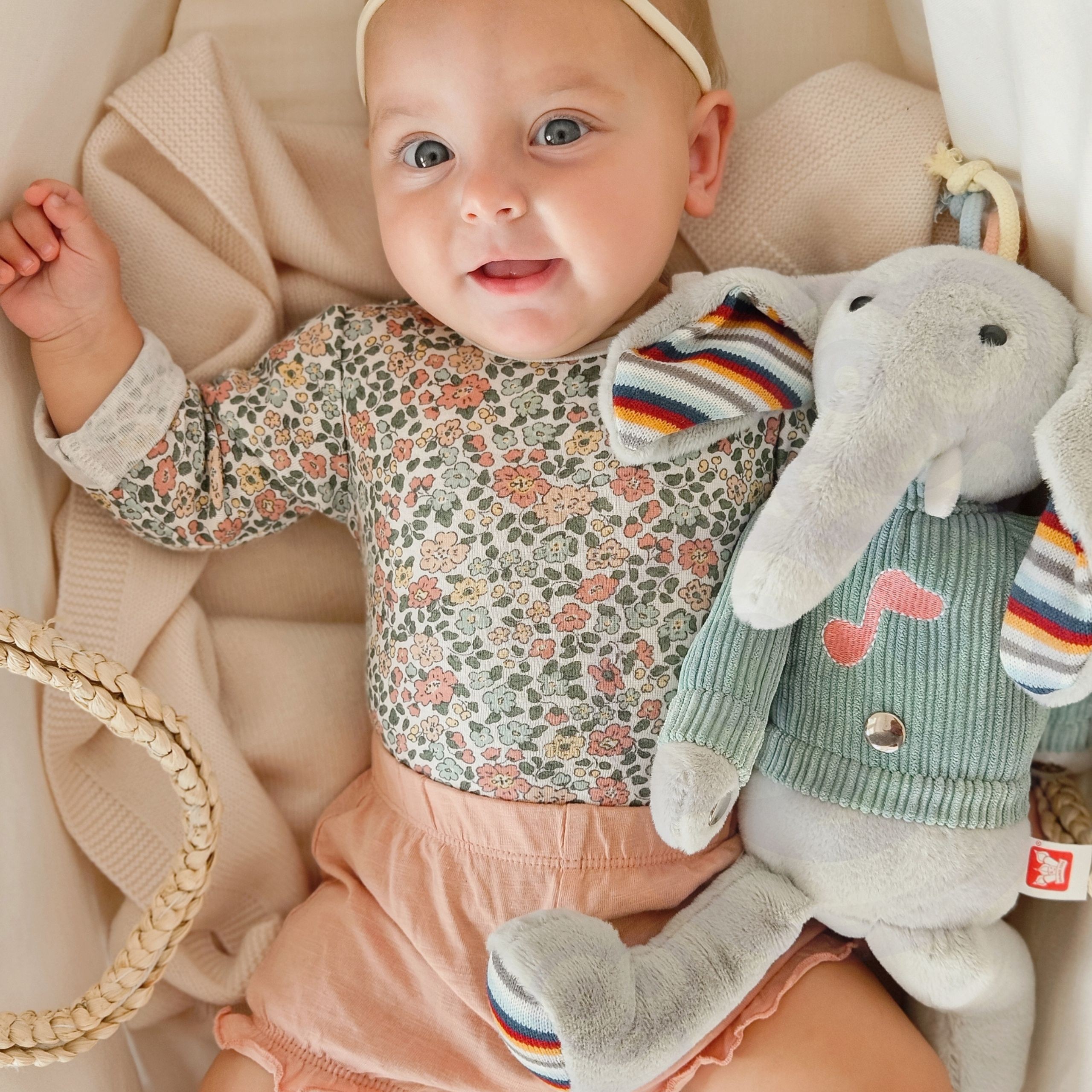 interaktiivne elephant cuddly heli – detailvaade