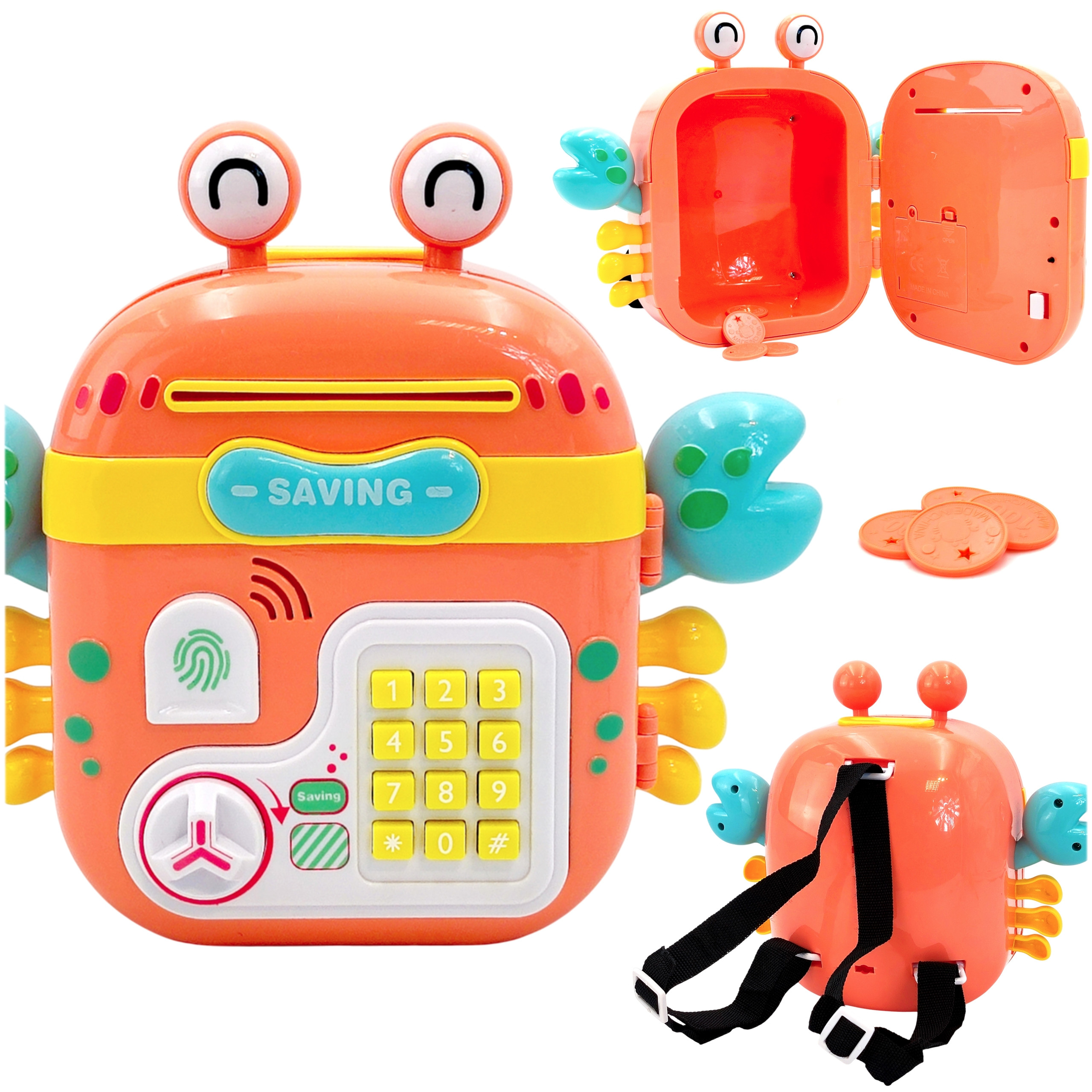 interaktiivne turvaline sularaha kassa – WOOPIE interaktiivne turvaline sularaha kassa Backpack koos Keyboard 4-ühes Coins
