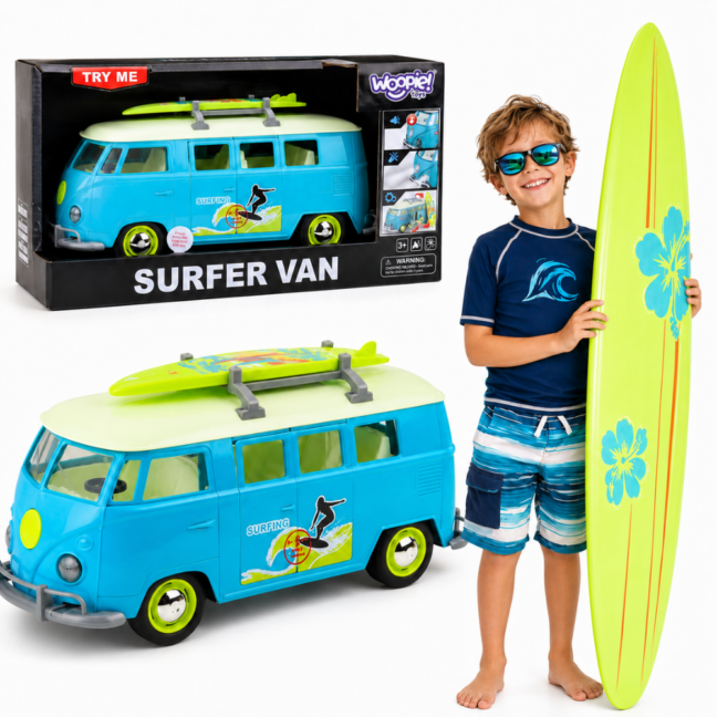klassikaline surfibuss heli tuledega – WOOPIE klassikaline surfibuss, heli ja tuledega, 1:14