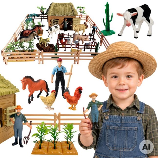 suur talu loomad farmers – WOOPIE suur talu koos loomad 63 tk Farmers' talu figuurid tall lastele