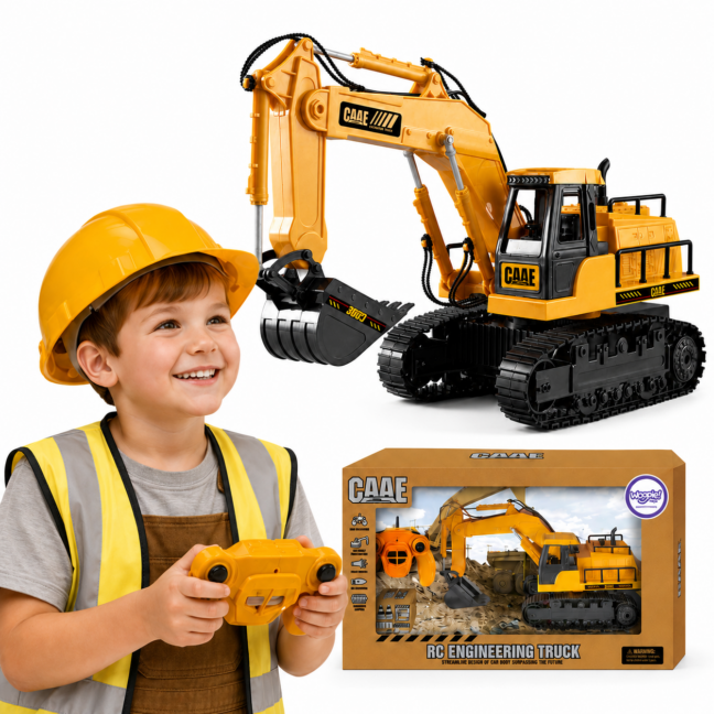 suur remote controlled ekskavaator – WOOPIE suur Remote Controlled ekskavaator Tracks 7 tegevused heli + Acc.