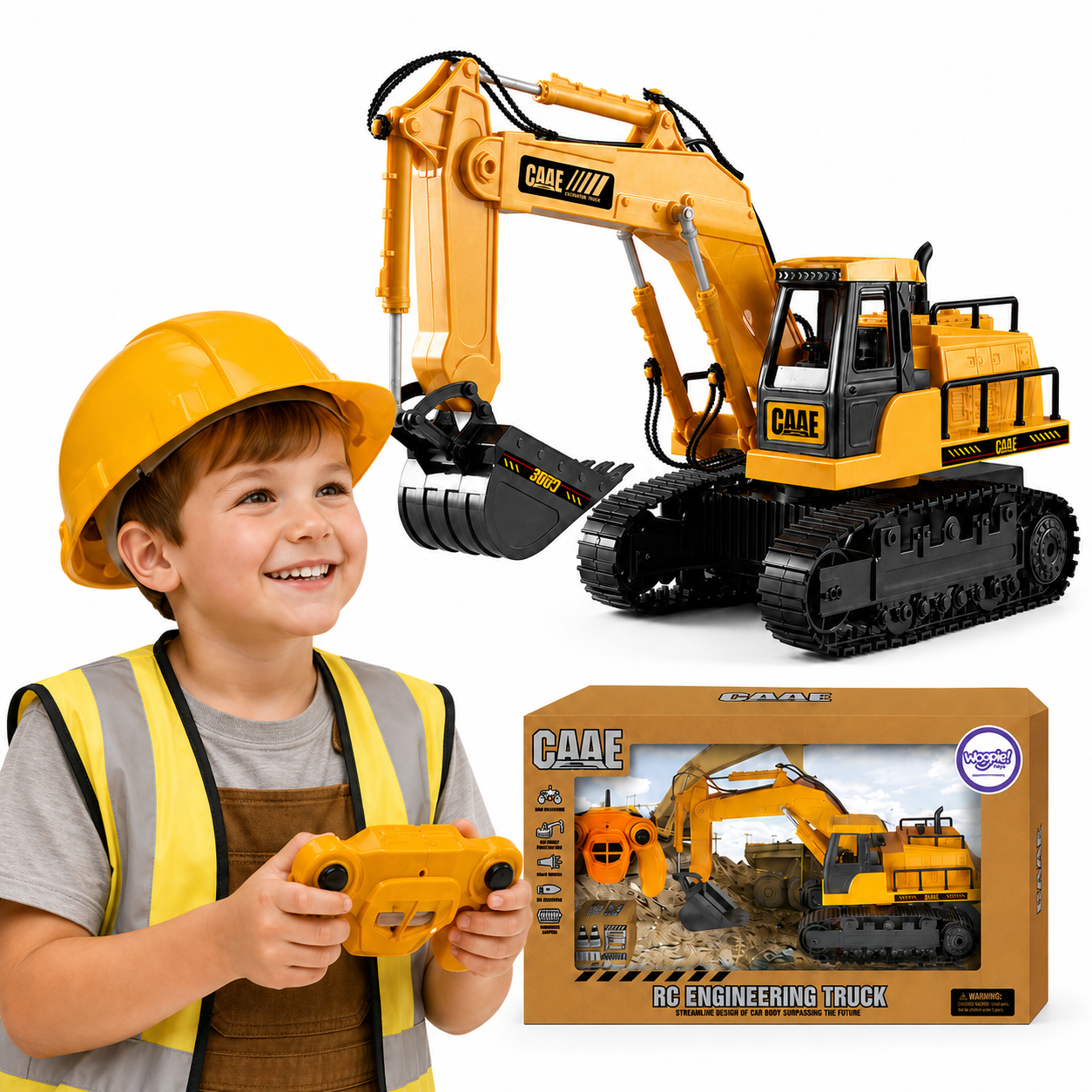 suur remote controlled ekskavaator – WOOPIE suur Remote Controlled ekskavaator Tracks 7 tegevused heli + Acc.