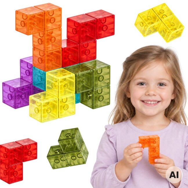 WOOPIE magnetiline Tetris 3D ehituspusle