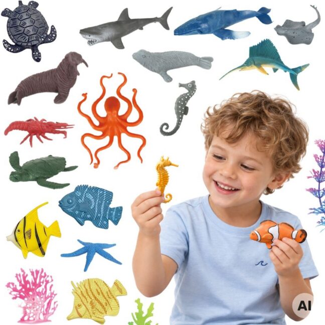 WOOPIE mereloomade figuuride komplekt, 33 tk