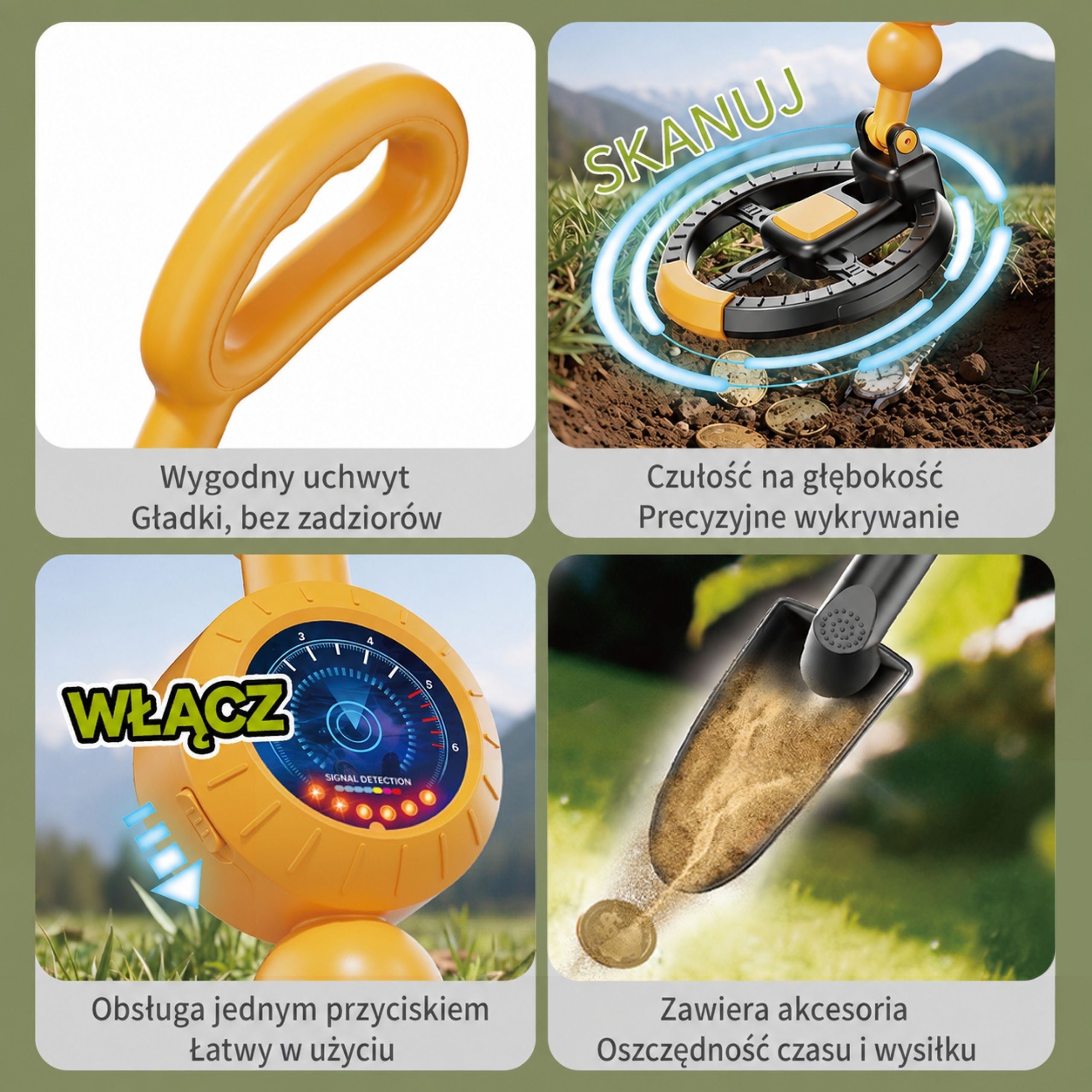 metall detector lastele probe – detailvaade