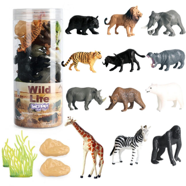 WOOPIE metsloomade figuuride komplekt, 16 tk