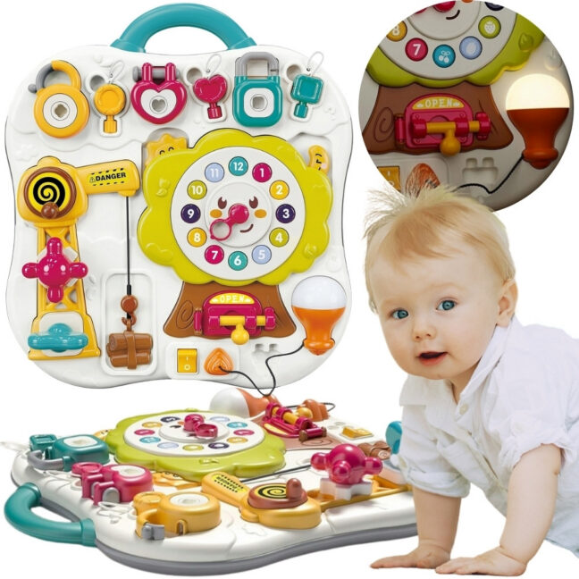 manipulative sensoorne interaktiivne tahvel – WOOPIE Montessori Manipulative sensoorne interaktiivne tahvel väikelastele