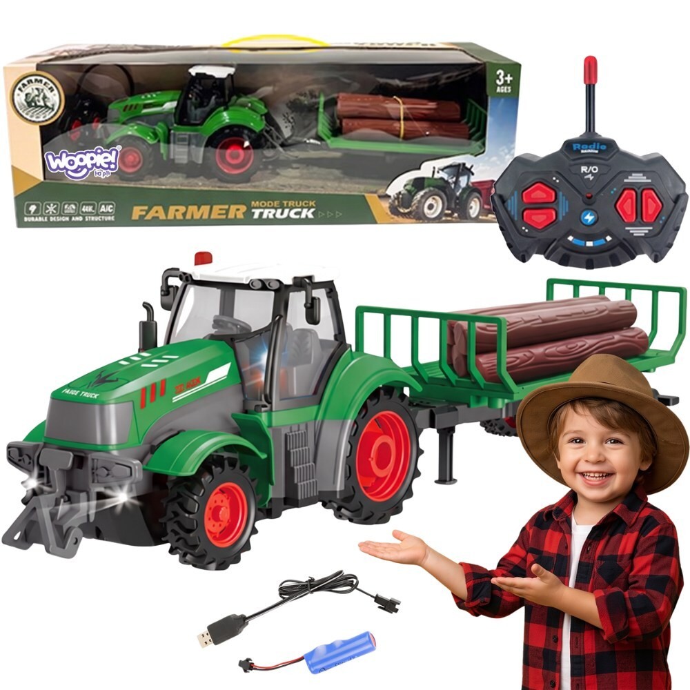 rc traktor haagisega scale – WOOPIE RC traktor haagisega - 1:24 Scale