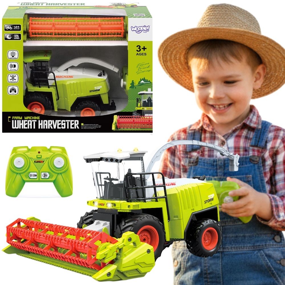 remote controlled harvester valgus – WOOPIE Remote Controlled Harvester komplekt valgus roheline