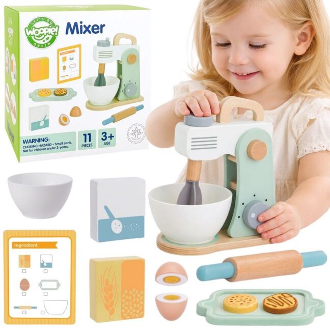roheline köök mikser blender – WOOPIE roheline puidust köök mikser Blender koos tarvikud 11 tk.