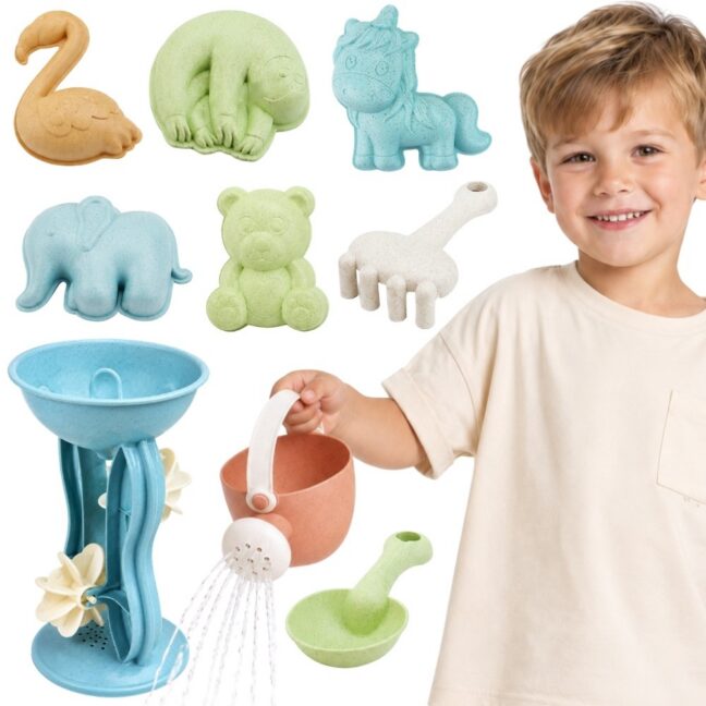 roheline sja spinning ratas – WOOPIE roheline Sja komplekt koos Spinning ratas ja Watering Can 10 tk. biolagunev orgaaniline materjal
