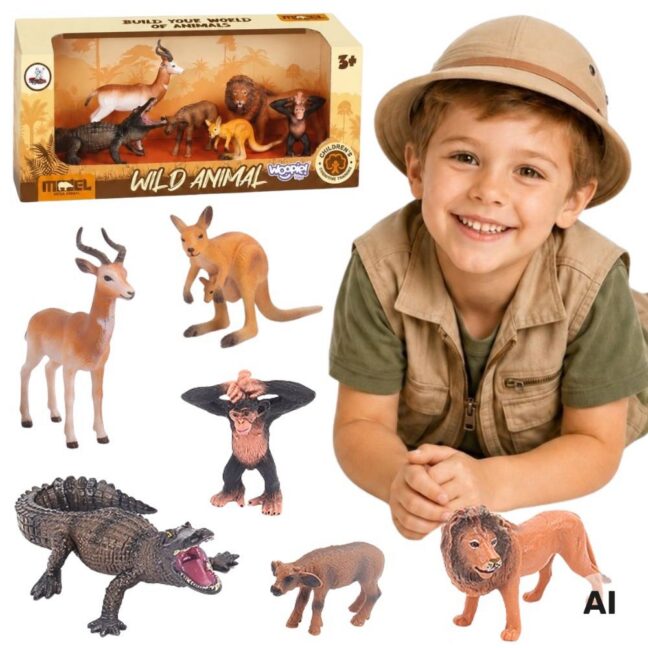 safari wild loom figuurid – WOOPIE Safari Wild loom figuurid komplekt 6 tk