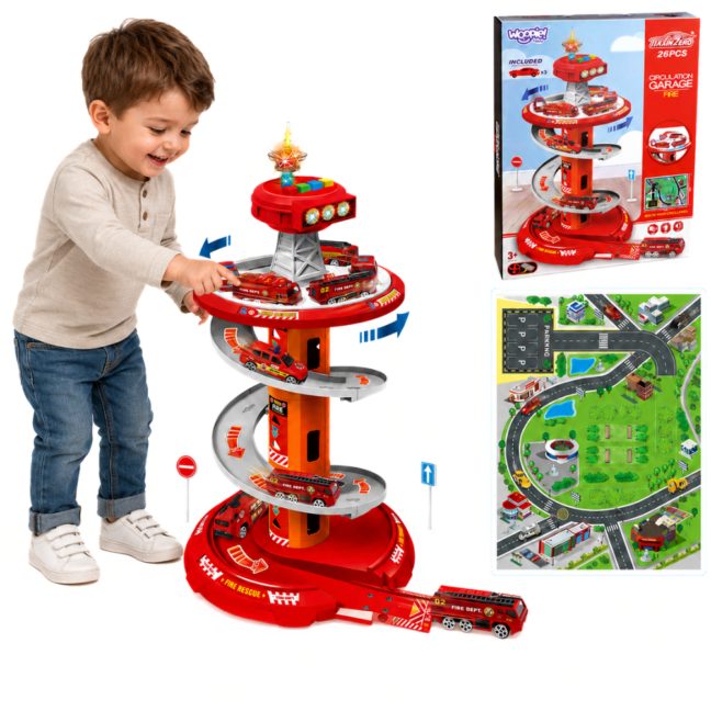 spiral rada auto garage – WOOPIE Spiral rada auto Garage 3 tk