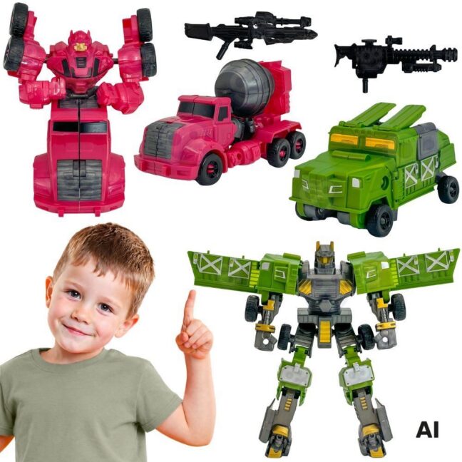 transforming robots 4-ühes battle – WOOPIE Transforming Robots 4-ühes Battle auto komplekt